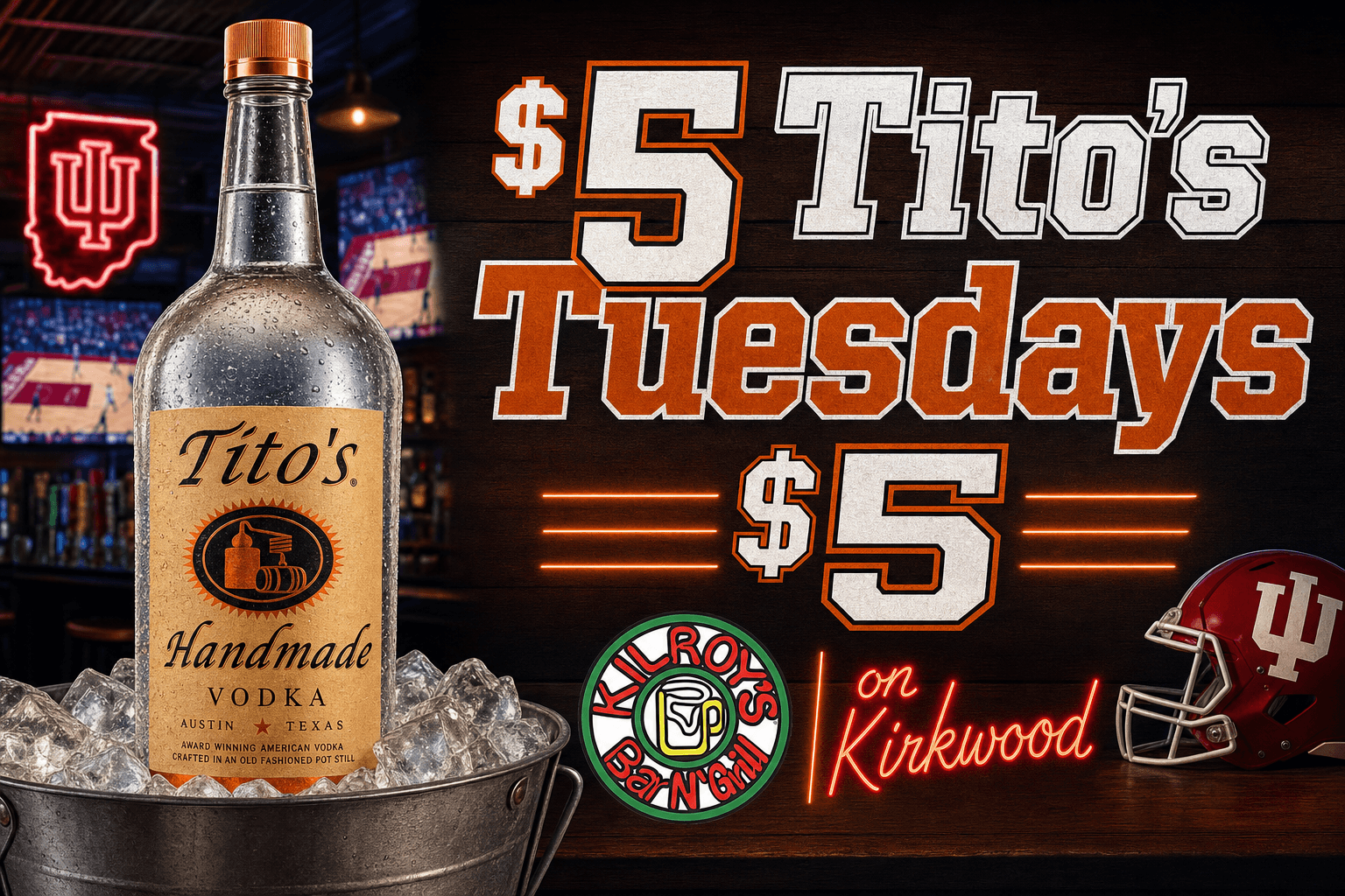 A landscape Tito's Tuesday account promotion